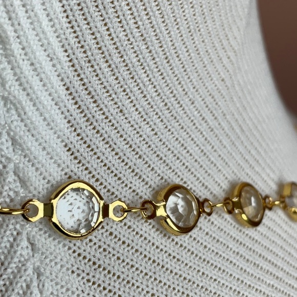 Artisan made Crystal Rosary Station Charm Necklace - Picture 5 of 5